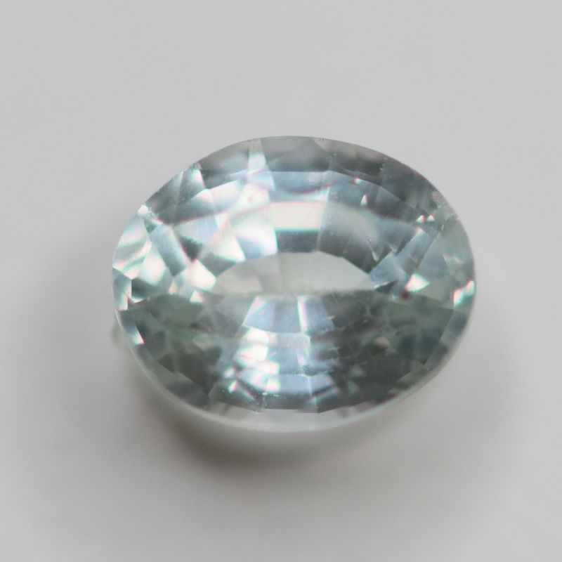 GREEN SAPPHIRE 6X4.9 OVAL FACETED