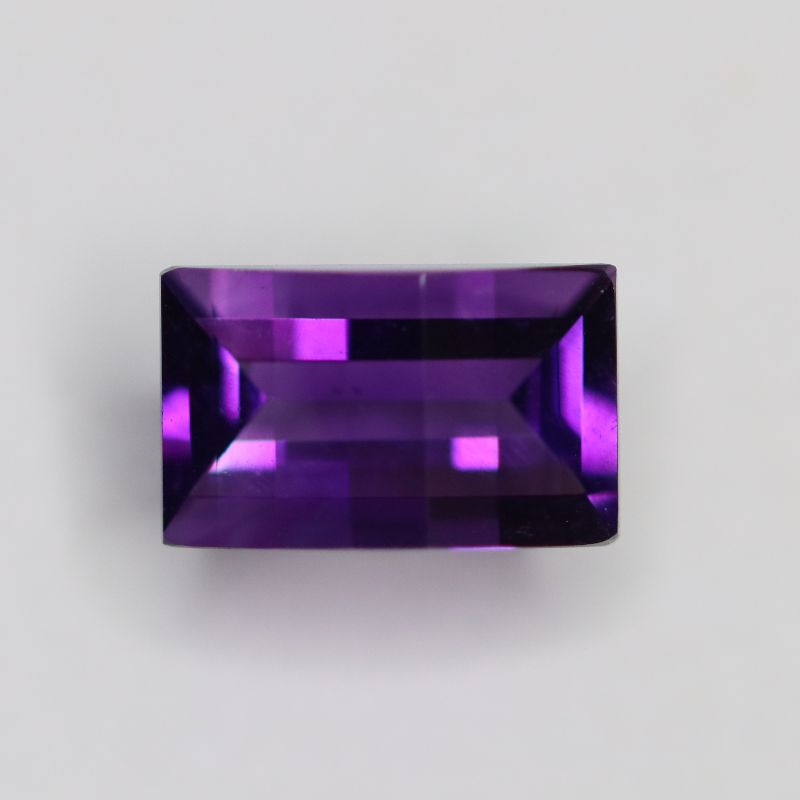 AMETHYST DARK 8X5 RECTANGLE FACETED