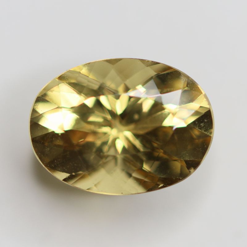 YELLOW BERYL 15X11 OVAL FACETED