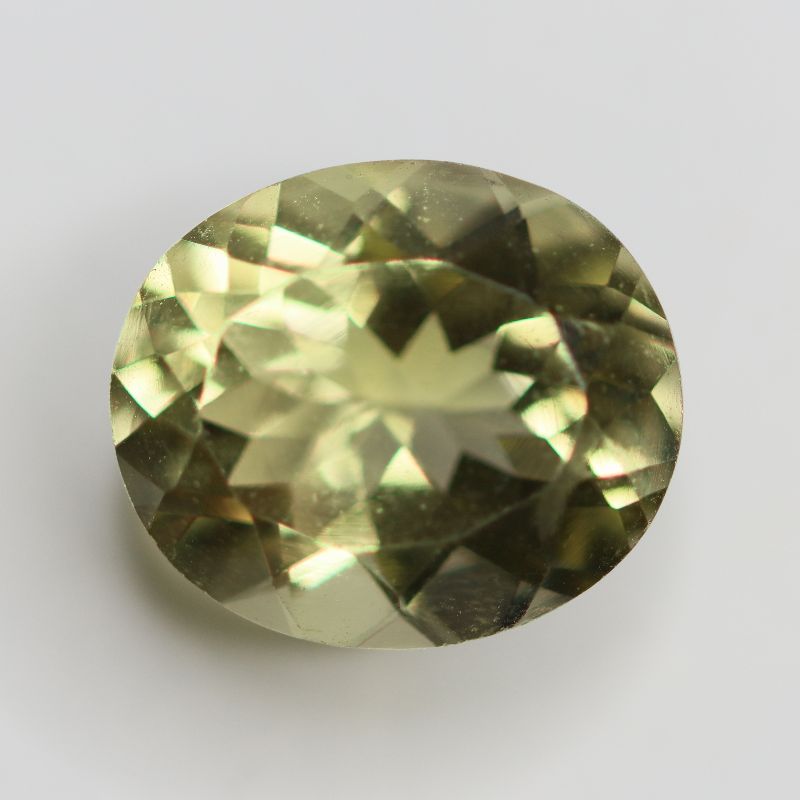 YELLOW BERYL 14X12 OVAL FACETED
