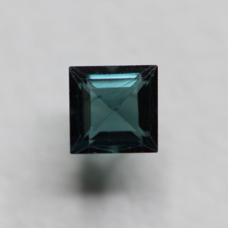 BLUE TOURMALINE 4.1MM SQUARE FACETED
