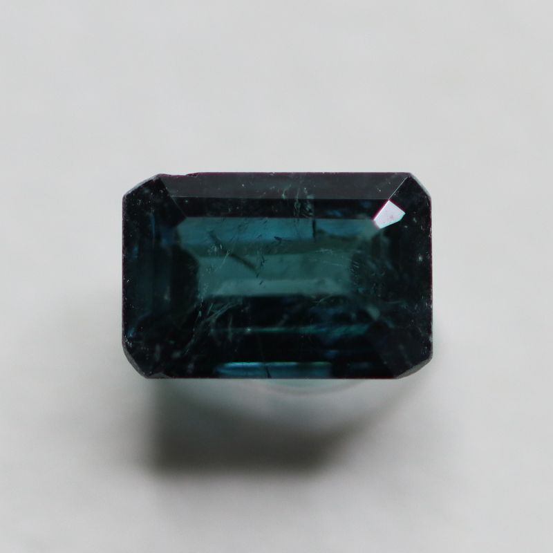 BLUE TOURMALINE 6X4 FACETED OCTAGON 0.7CT