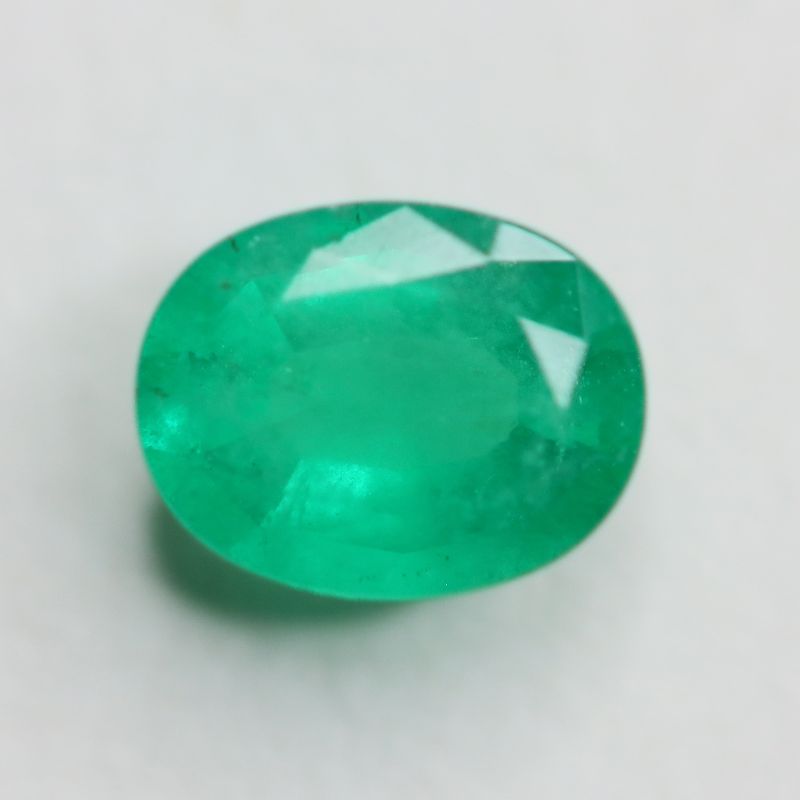 EMERALD 8.9X7 FACETED OVAL 1.63CT