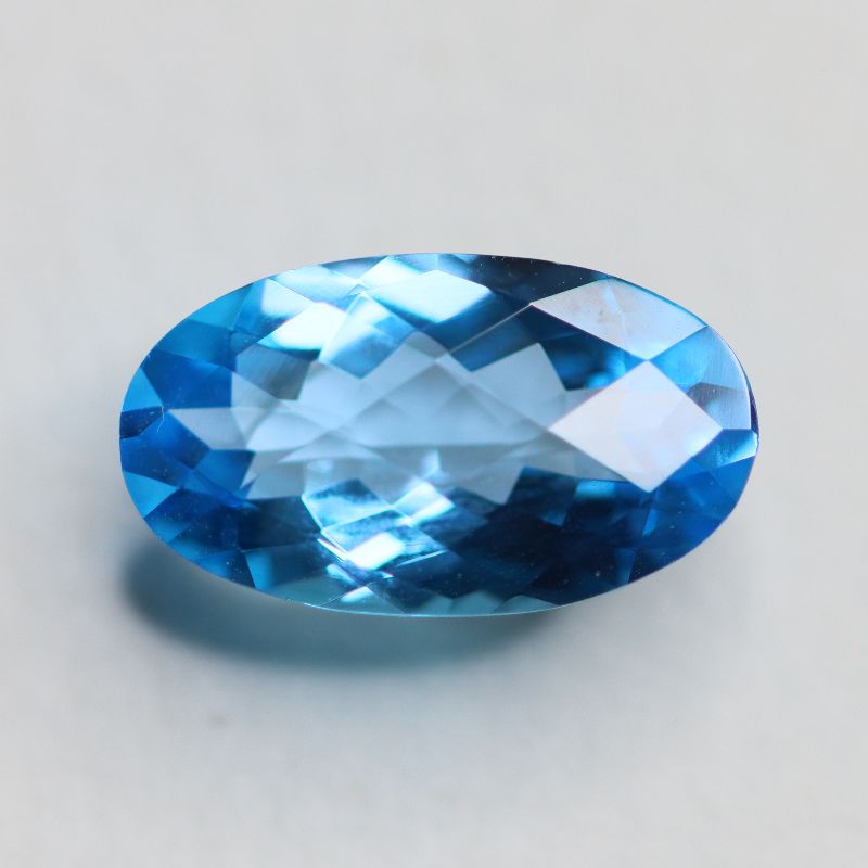 BLUE TOPAZ SWISS 14X8 OVAL FACETED