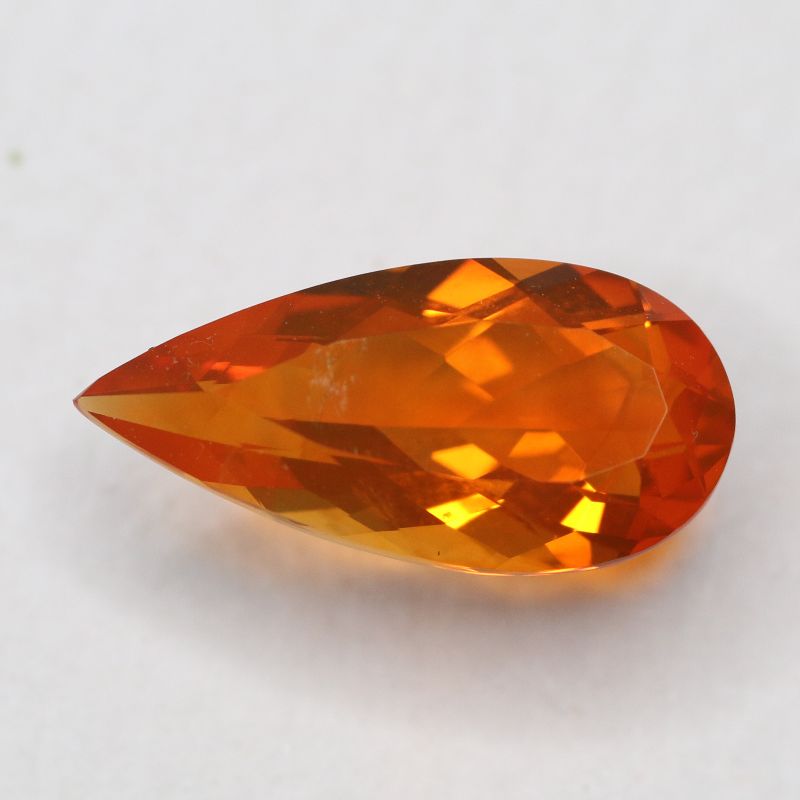 FIRE OPAL 15.8X7.7 PEAR FACETED