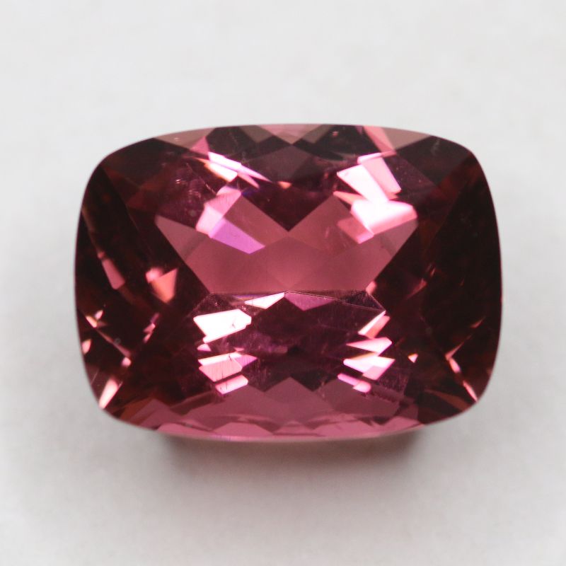 PINK TOURMALINE 12.2X9 CUSHION FACETED