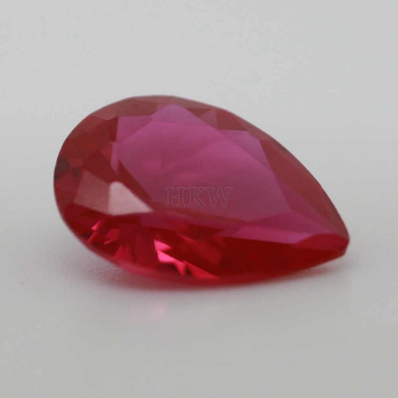 5X4 PEAR SYNTHETIC RUBY