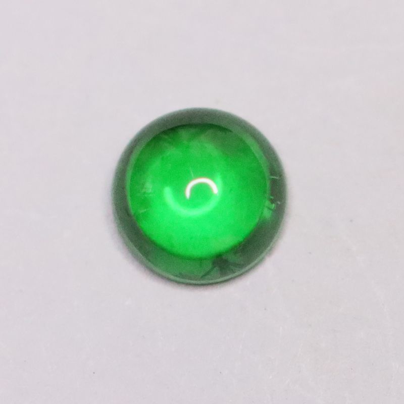 3MM ROUND CABOCHON GREEN CUBIC ZIRCONIA