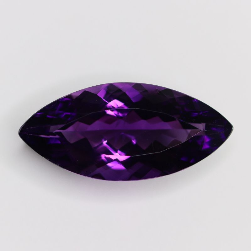 AMETHYST DARK 34.2X15.7 FACETED MARQUISE 26.47CT