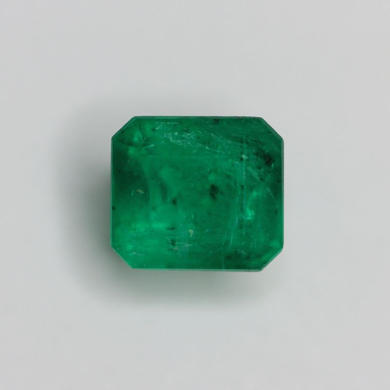 COLOMBIAN EMERALD CUNAS MINE 6.9X6.2 FACETED OCTAGON 1.39CT