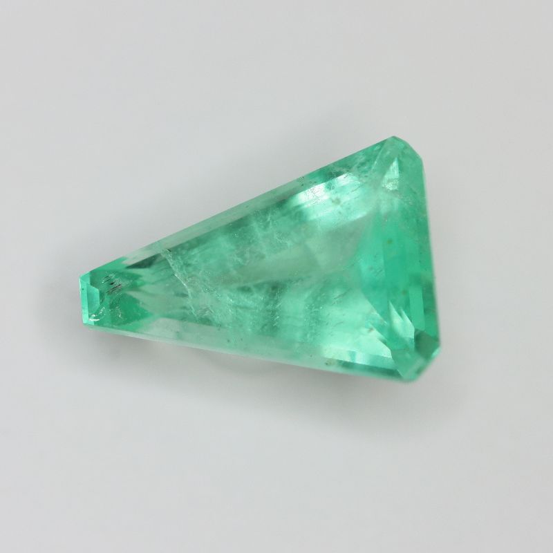 COLOMBIAN EMERALD 12.1X8.3 FANCY TRIANGLE FACETED