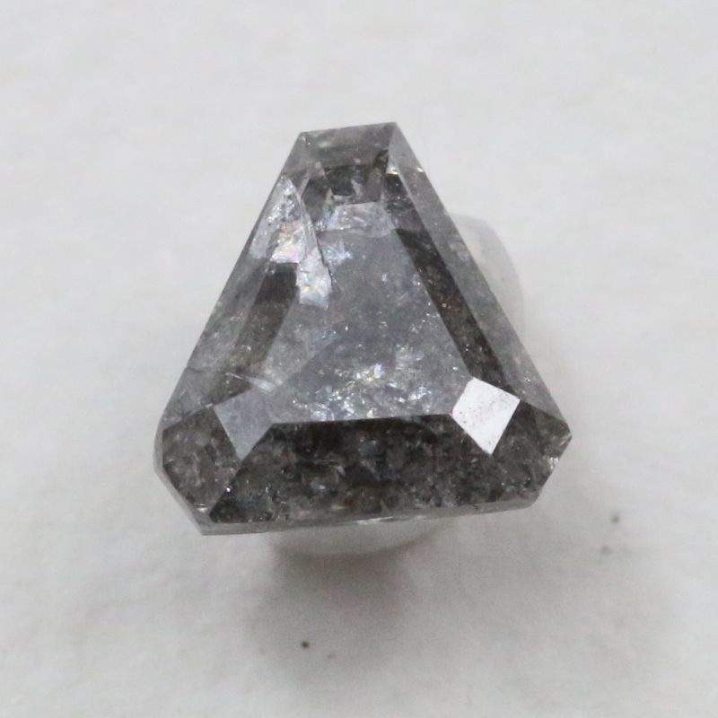 SALT & PEPPER DIAMOND 6.8X5.6 FANCY TRILLION 0.94CT