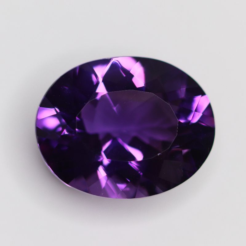 AMETHYST 18.9X15 OVAL FACETED