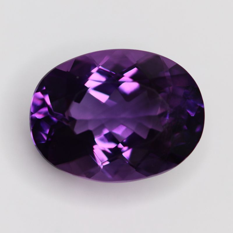 AMETHYST 18.7X14.3 OVAL FACETED