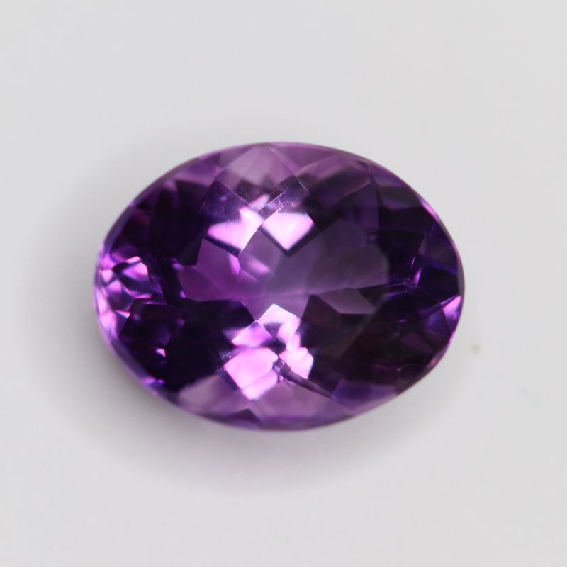 AMETHYST 15.9X12.5 OVAL FACETED