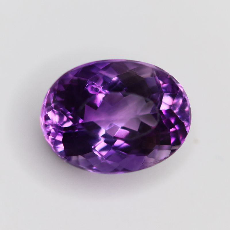 AMETHYST 16.4X12.4 OVAL FACETED