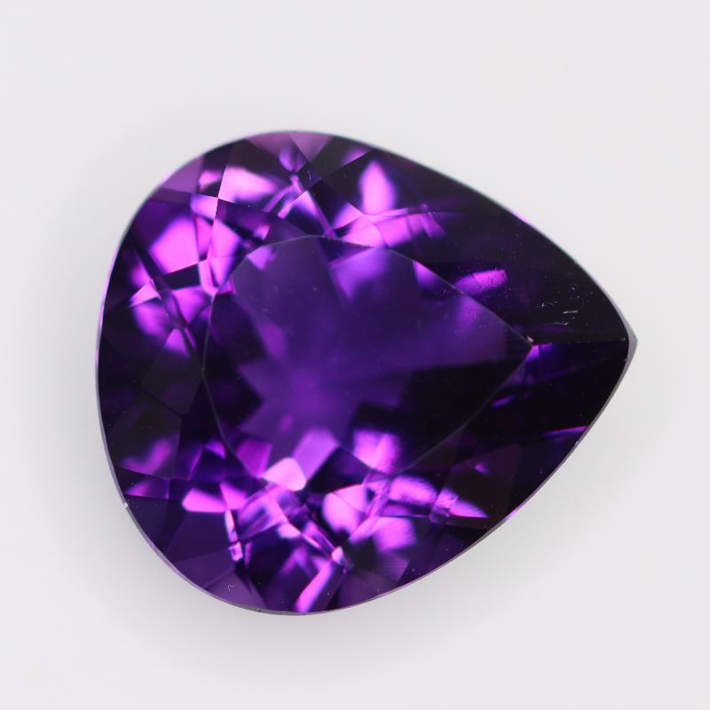 AMETHYST 18X16.3 PEAR FACETED