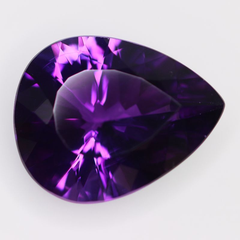 AMETHYST 25X20 PEAR FACETED