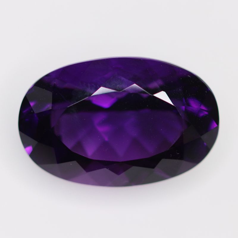 AMETHYST 22.9X15.1 OVAL FACETED
