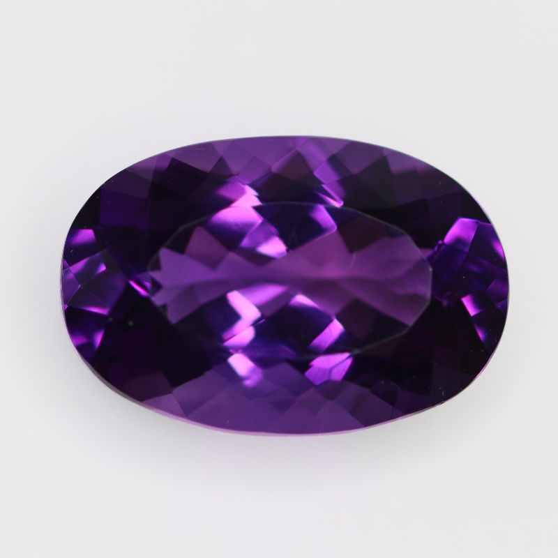 AMETHYST 20.7X13.9 OVAL FACETED
