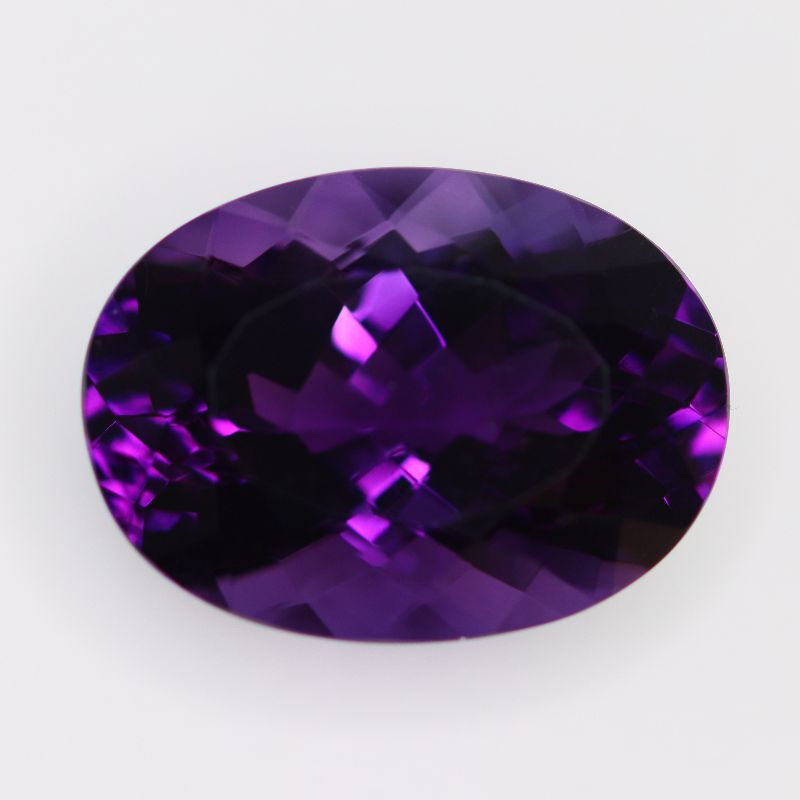 AMETHYST 21.9X16.1 OVAL FACETED