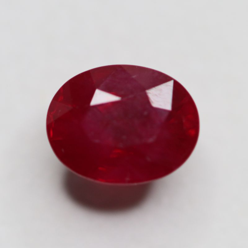 RUBY 9.6X7.6 OVAL FACETED