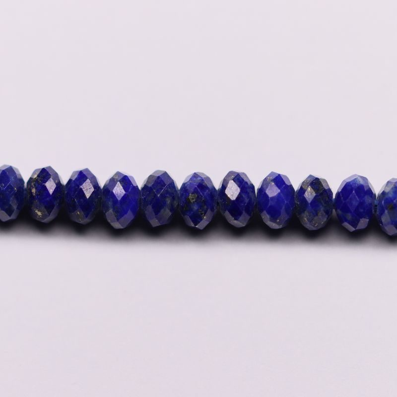 LAPIS 4MM FACETED STRING FANCY ROUND