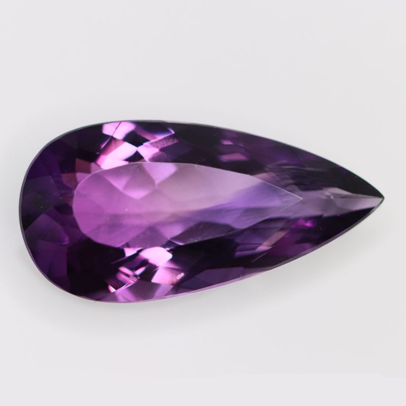 AMETHYST 27.7X13.9 PEAR FACETED
