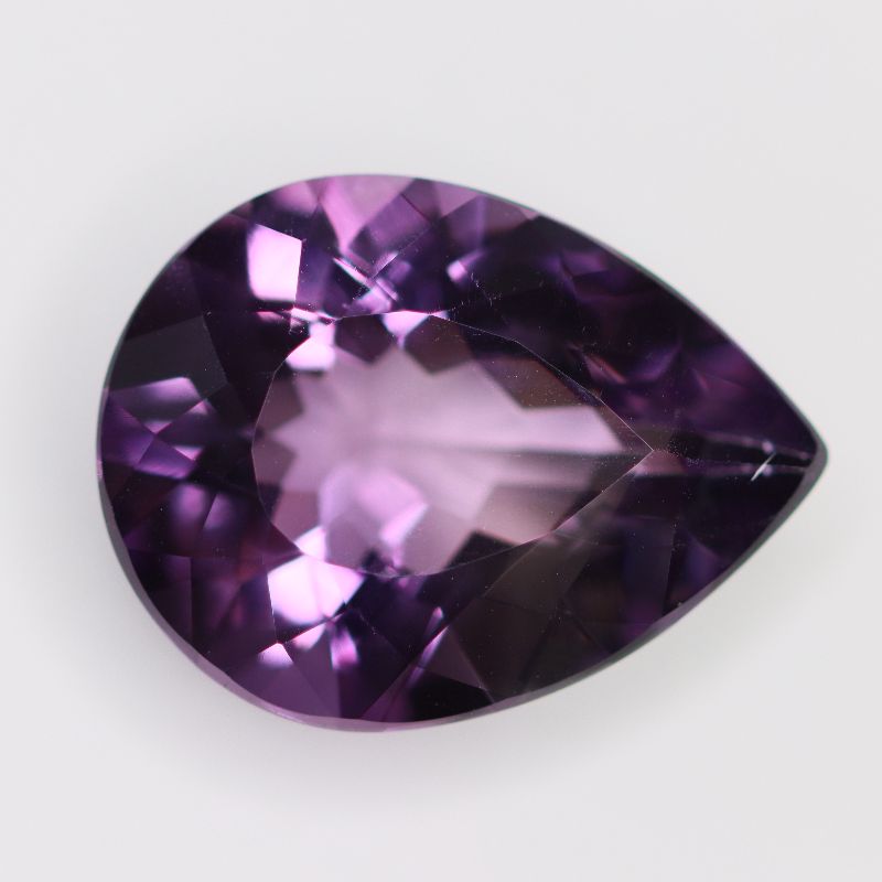 AMETHYST 20.4X15.5 PEAR FACETED