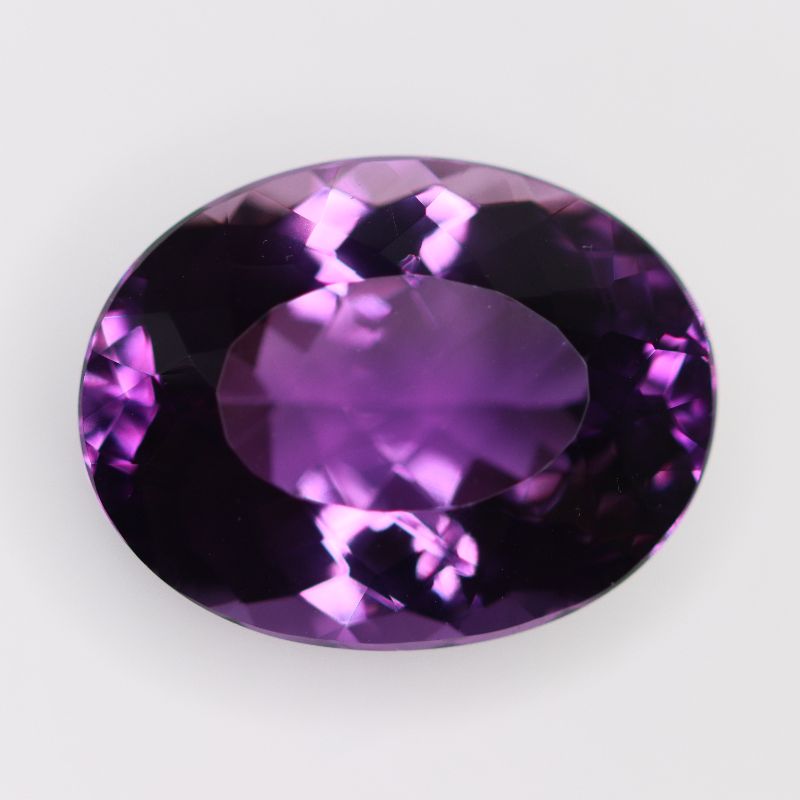 AMETHYST 21.3X16.4 OVAL FACETED