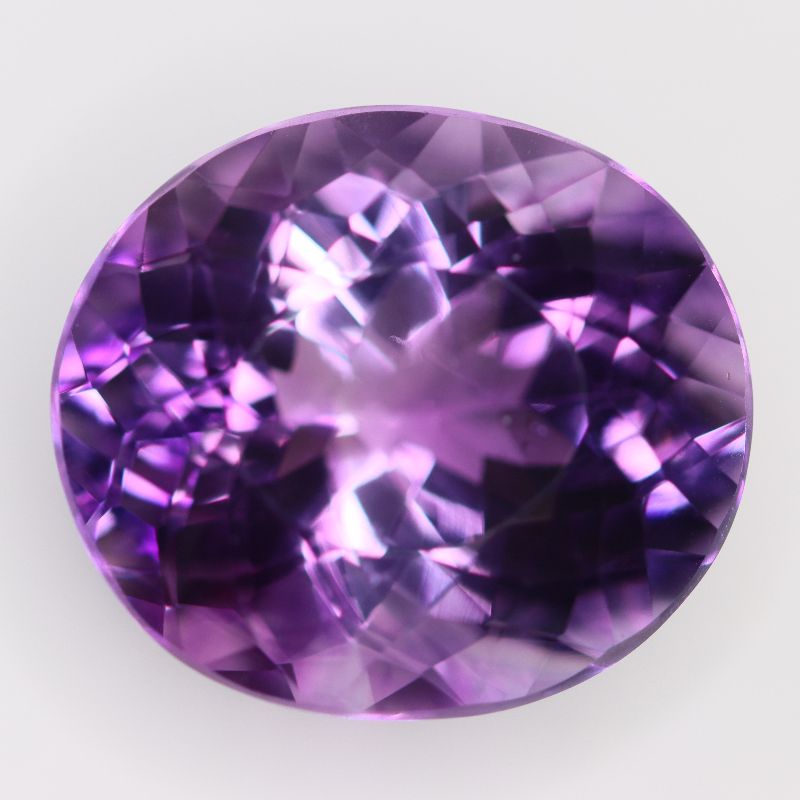 AMETHYST 24.4X21.5 OVAL FACETED