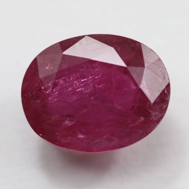 RUBY 10X8 OVAL 3.32CT