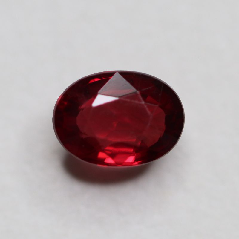 RUBY 7X5 FACETED OVAL 1.12CT
