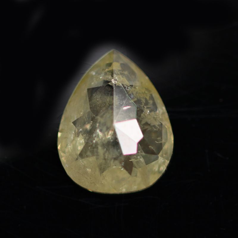 YELLOW DIAMOND 8X6.5 PEAR ROSE CUT