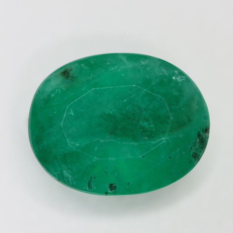 EMERALD BRAZILIAN 15.6X12.3 OVAL FACETED