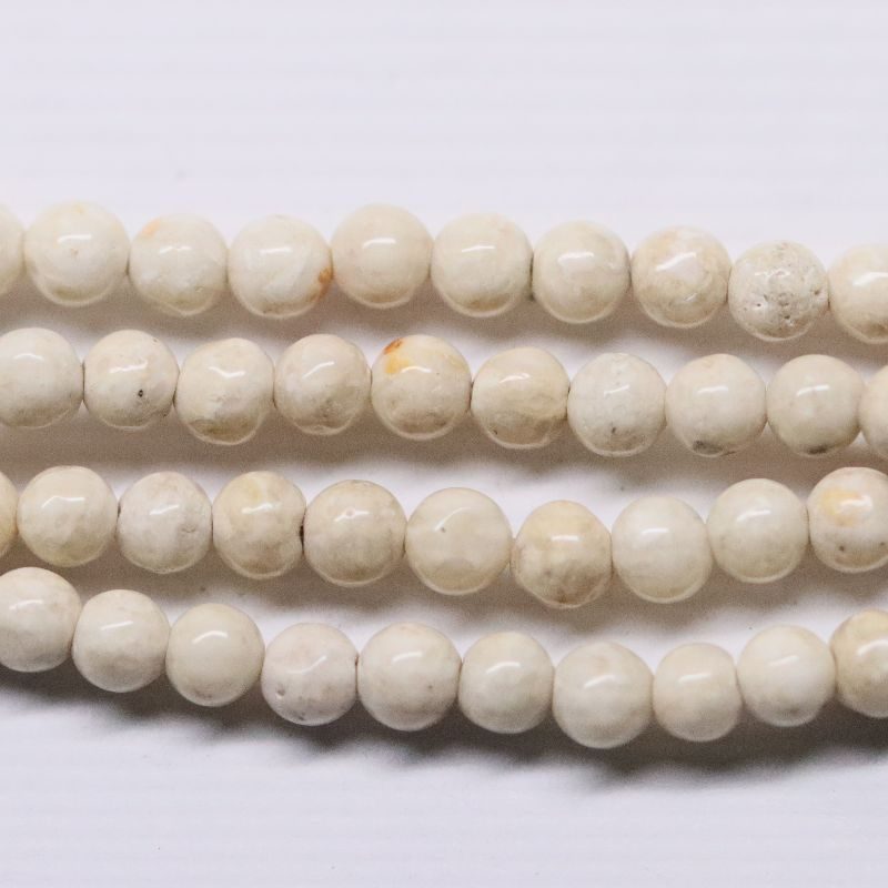 RIVER STONE 4.2MM ROUND BEAD STRING