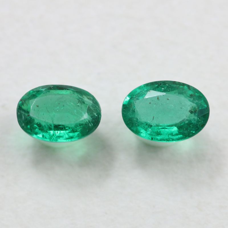 EMERALD 7X5 OVAL 1.64CT PAIR
