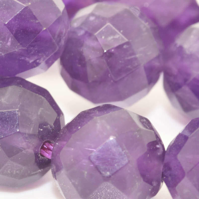 8MM AMETHYST 40CM (APPROX) BEAD FACETED STRING