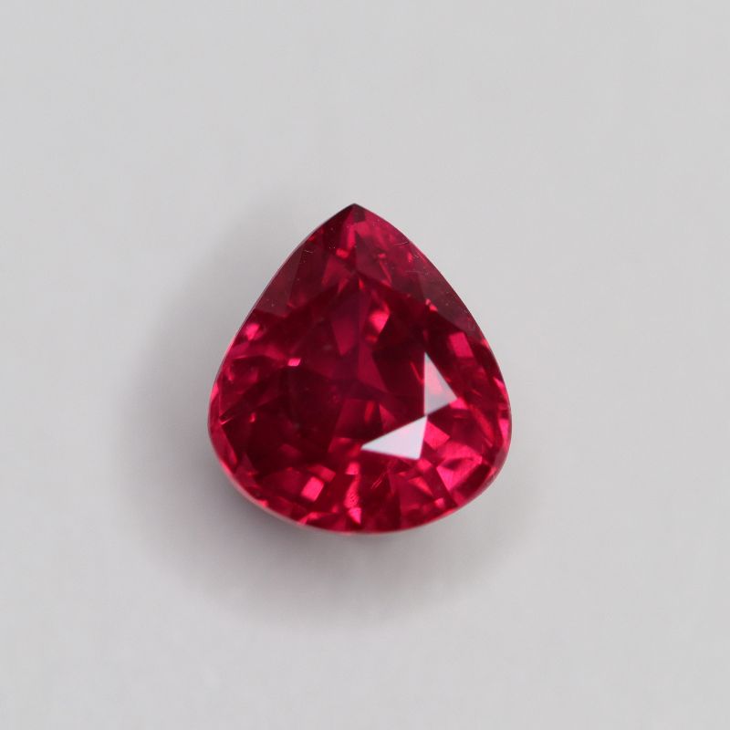 UNHEATED RUBY MOZAMBIQUE 6.6X6 PEAR FACETED