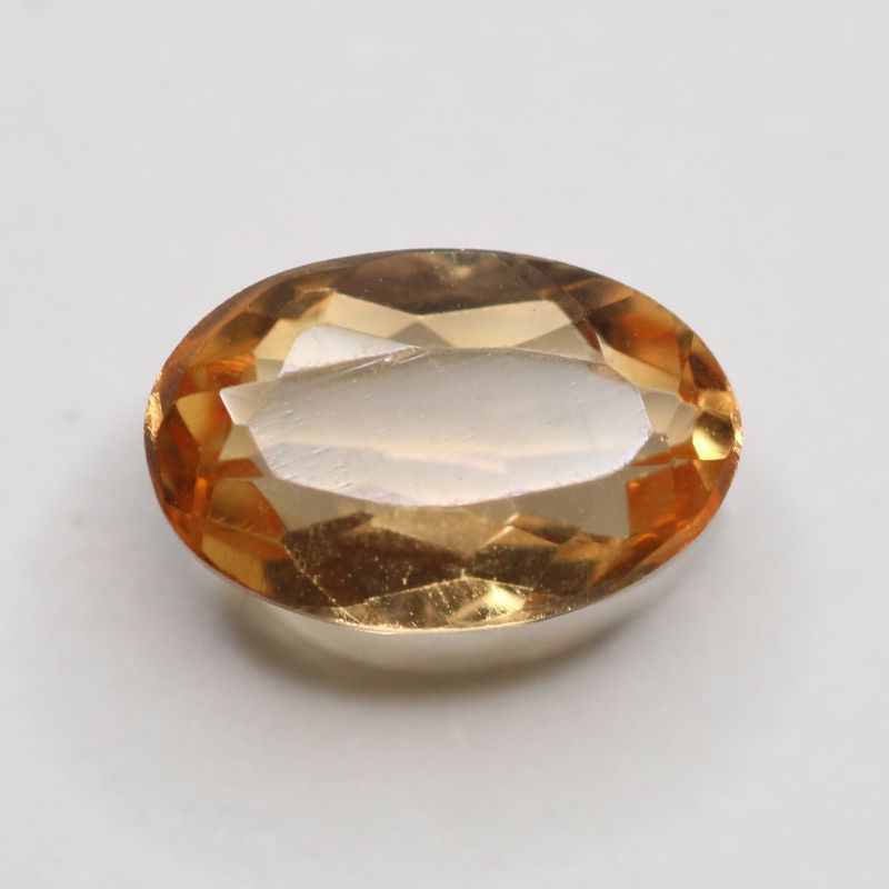 YELLOW TOPAZ 8.6X5.6 OVAL FACETED