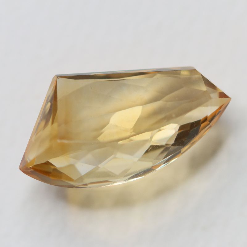 CITRINE GOLDEN YELLOW 26X14 FREEFORM FACETED