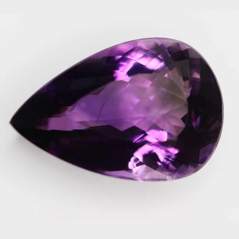 AMETHYST 35X23.5 PEAR FACETED
