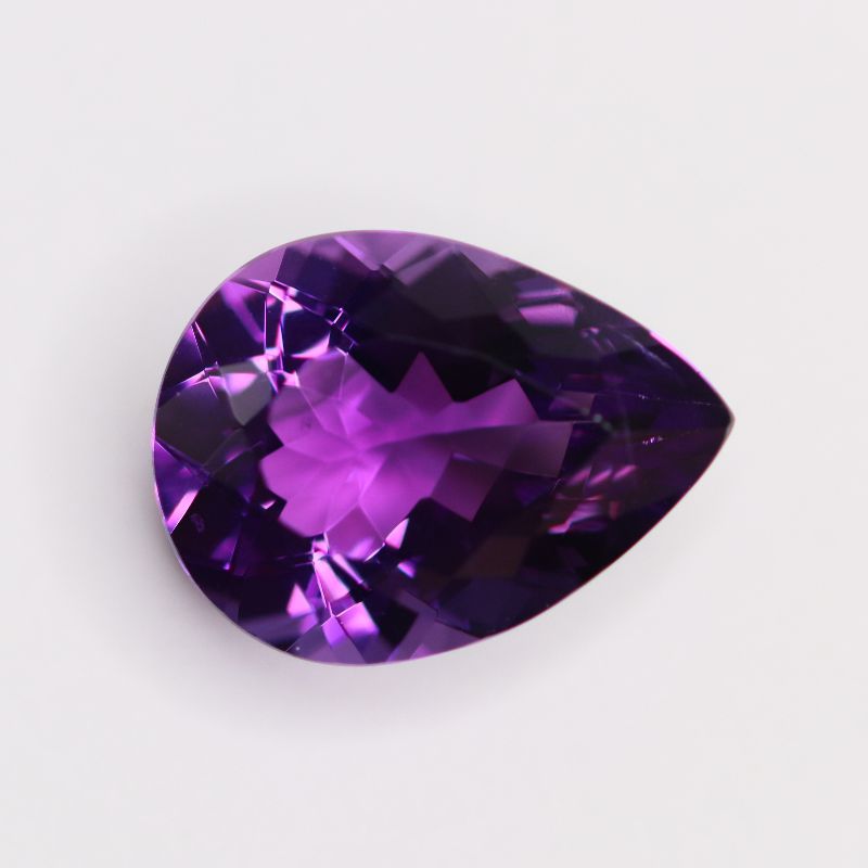 AMETHYST 19.1X14.3 PEAR FACETED