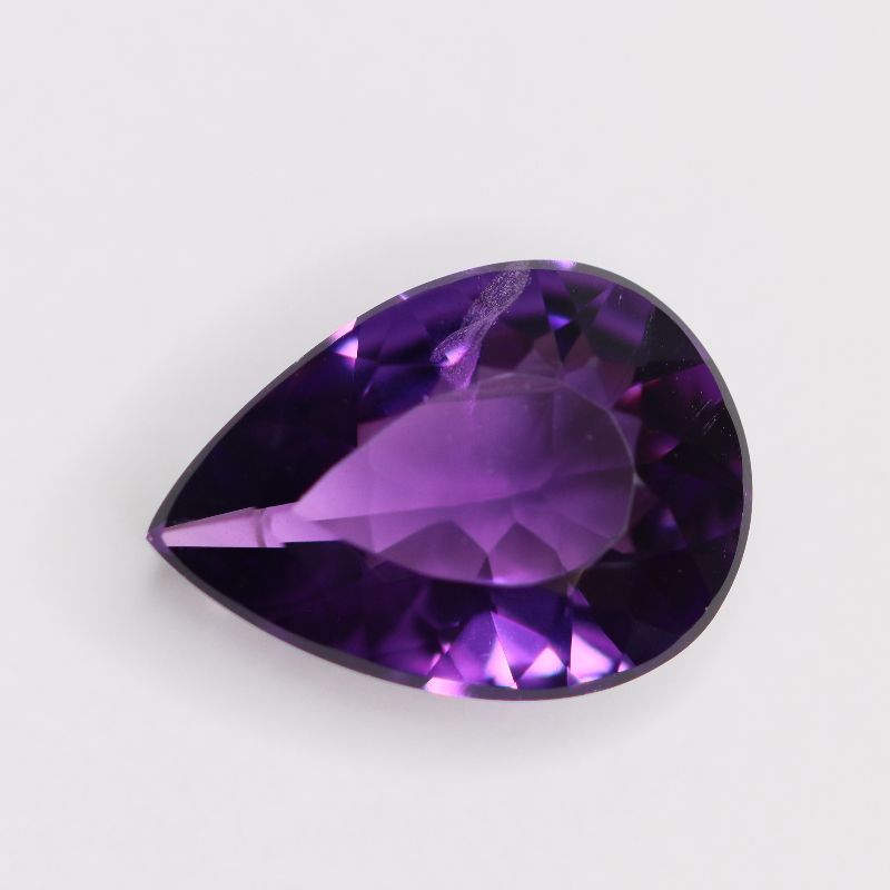 AMETHYST 18.4X13.4 PEAR FACETED