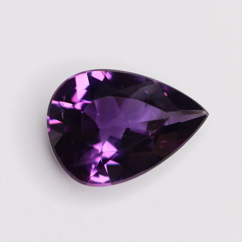 AMETHYST 18.3X13.2 PEAR FACETED
