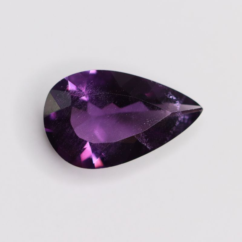 AMETHYST 18.2X11.2 PEAR FACETED