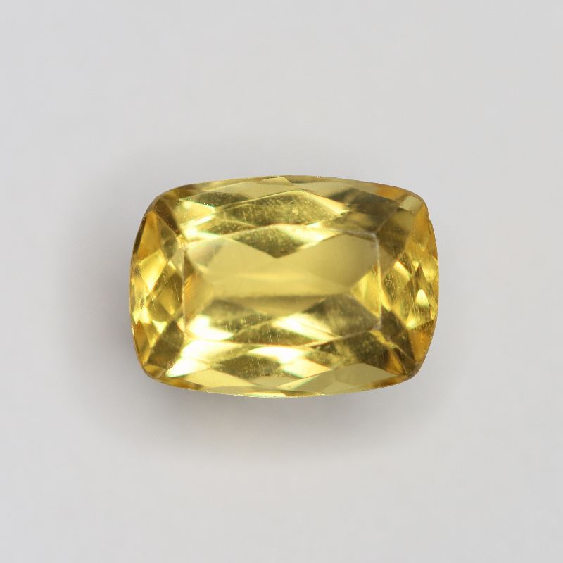 YELLOW BERYL 10.5X7.5 CUSHION FACETED 3.03CT