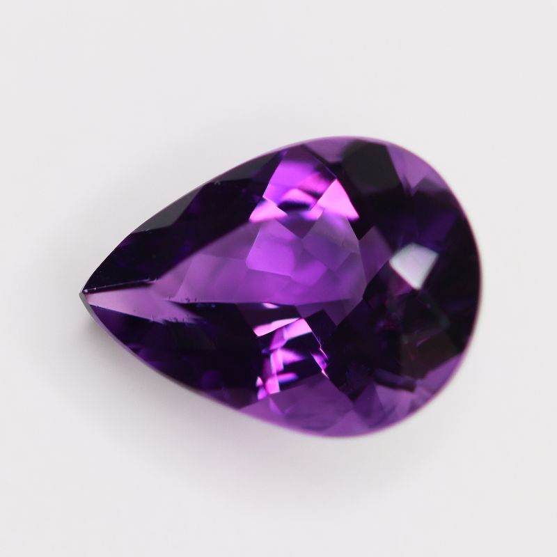 AMETHYST 16.9X12.5 PEAR FACETED