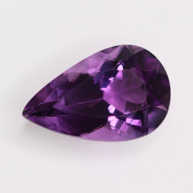 AMETHYST 19.8X12.4 PEAR FACETED