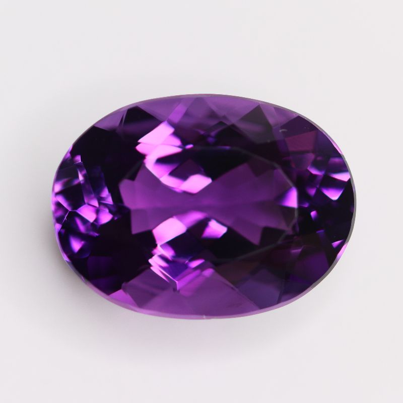AMETHYST 18.9X13.9 OVAL FACETED